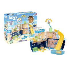 Bluey Maxi playset Nave da Crociera con 2 action figures e più di 15 accessori