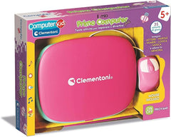 Clementoni - Il mio Primo Computer Rosa con mouse e schermo LCD