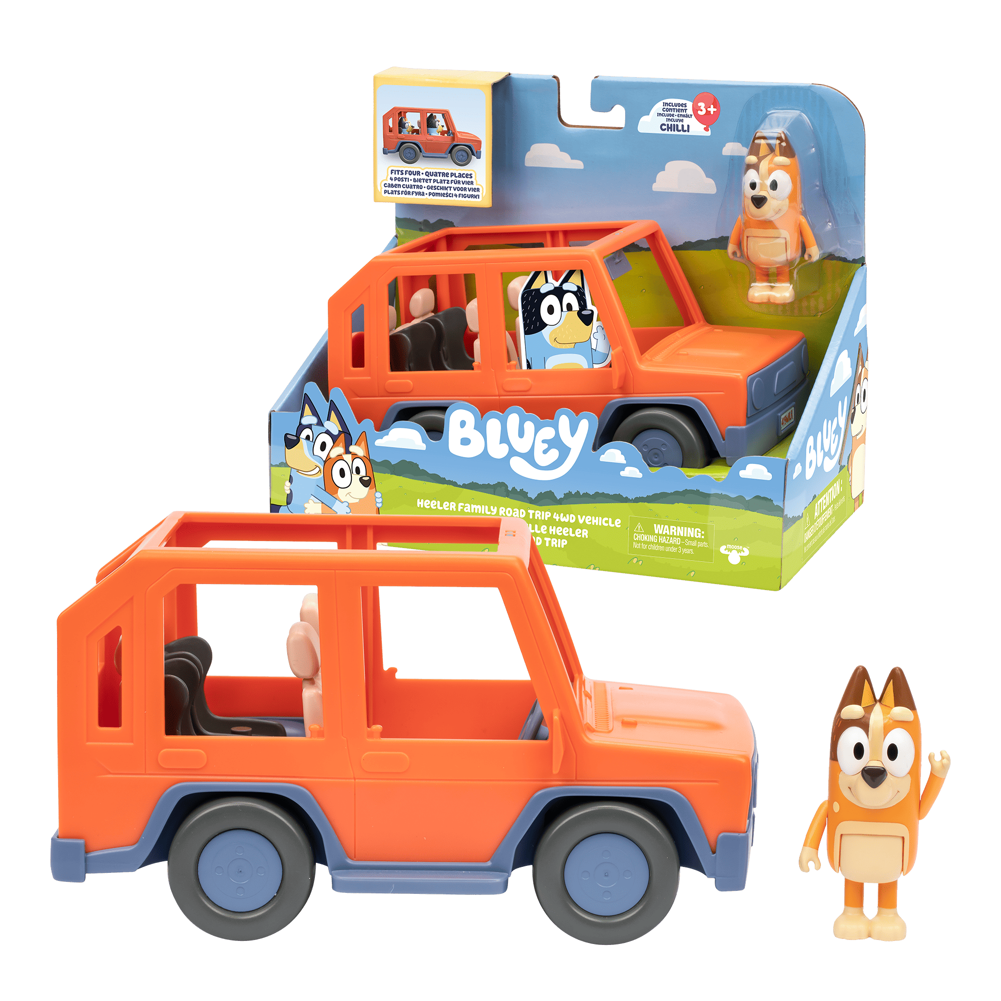 Bluey - Jeep con Chilli