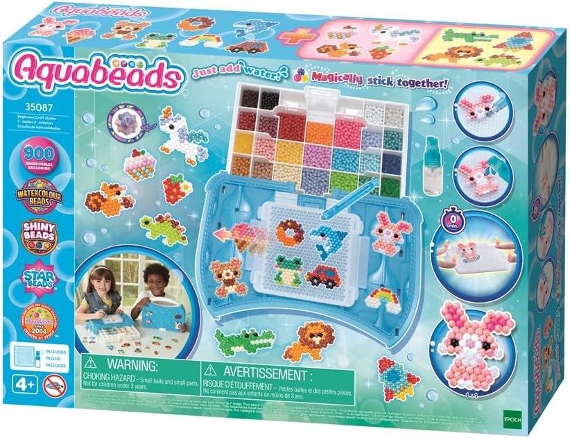 Aquabeads Beginners Craft Studio - Set con perline e borsa portatile