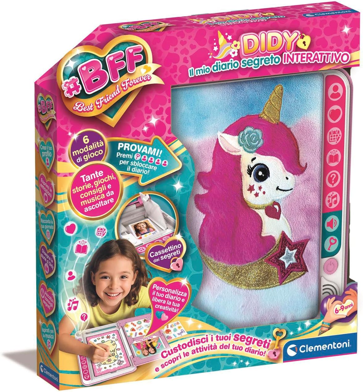BBF Didy - Il mio diario segreto interattivo con 6 modalità di gioco