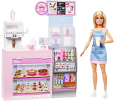 Barbie Caffetteria, Playset Con Bambola Barista Bionda, Macchinetta Per Il Caffè Funzionante E Oltre 10 Accessori