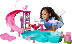 Barbie Piscina Dei Sogni, Playset Con Scivolo E Vasca Idromassaggio, Oltre 20 Accessori Come Cuccioli, Galleggianti E Molto Altro