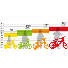 Bici Bluey per bambini 12" con telaio in acciaio, freno anteriore e gomme in EVA