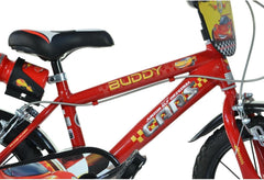 Bici per bambino Buddy Cars 14 con rotelle, borraccia e doppio freno