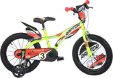 Bici per bambino Raptor 14 con doppi freni, telaio e ruote in acciaio