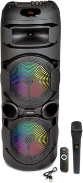 Cassa Trolley Wireless con Microfono, Luci RGB e Radio