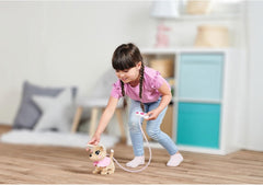 Chi Chi Love Loomy - Peluche interattivo con guinzaglio luminoso