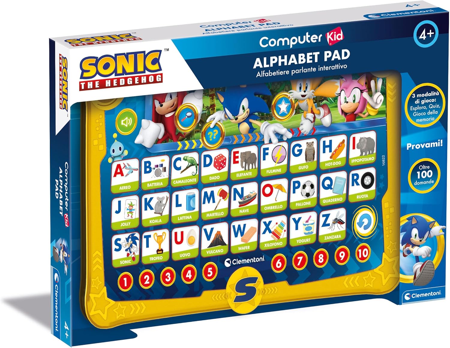 Clementoni - Computer Kid Sonic Alphabet Pad