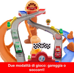 Disney Pixar Cars - Sfreccia E Soccorri Playset Circuito Per Soccorso Stradale