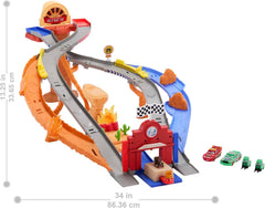 Disney Pixar Cars - Sfreccia E Soccorri Playset Circuito Per Soccorso Stradale