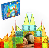 Geomag - Costruzioni magnetiche Magnetic Tiles Gems 60 pezzi