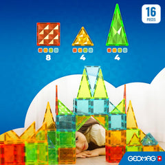 Geomag - Magnetic Tiles Gems 16 Pz