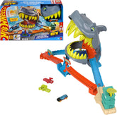Hot Wheels City - Playset Pista Attacco del Mega Squalo in Spiagga