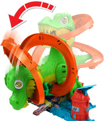Hot Wheels City - Playset T-Rex Battaglia Infuocata