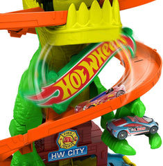 Hot Wheels City - Playset T-Rex Battaglia Infuocata