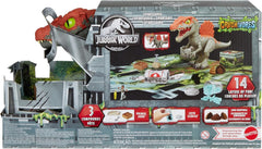 Jurassic World Crushivores - Spinosauro Cage Crasher con accessori a sorpresa