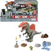 Jurassic World Crushivores - Spinosauro Cage Crasher con accessori a sorpresa