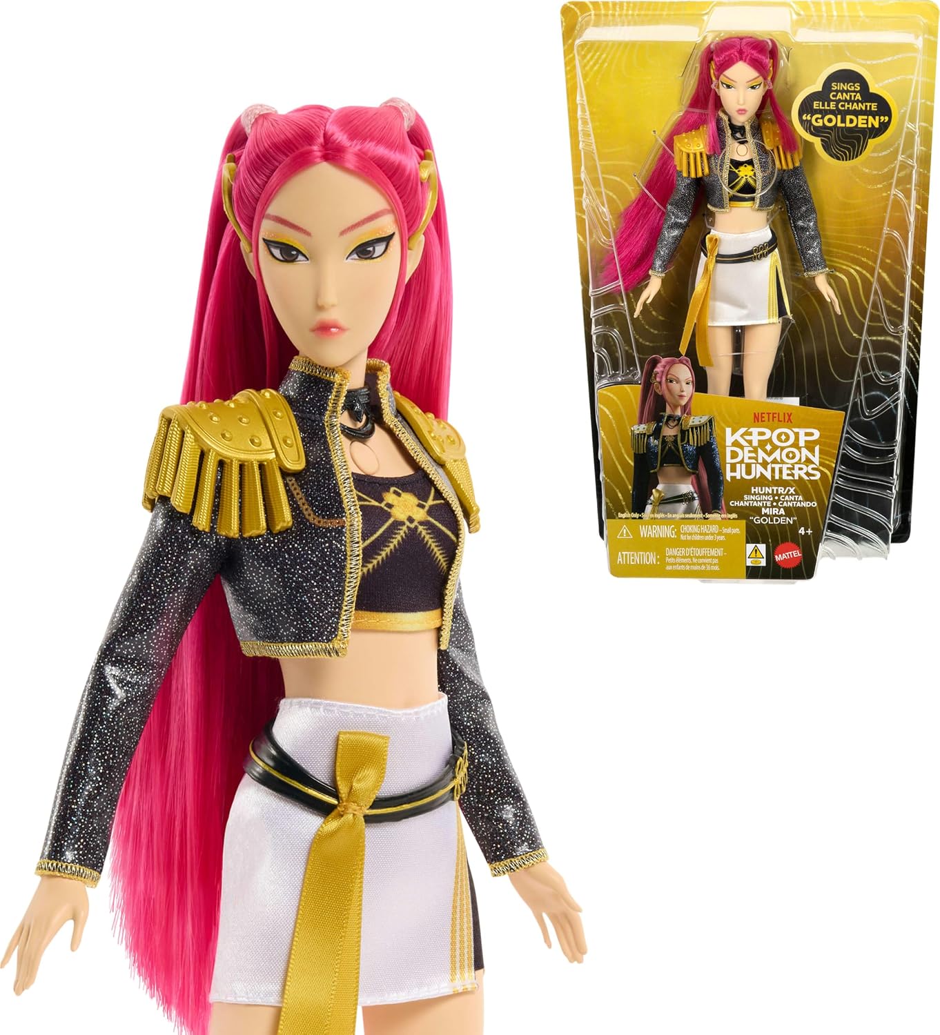 K-Pop Demon Hunters - Bambola Mira Golden che canta