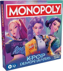 K-Pop Demon Hunters Monopoly Edizione speciale - Scegli una pedina tra i protagonisti e acquista più concerti che puoi