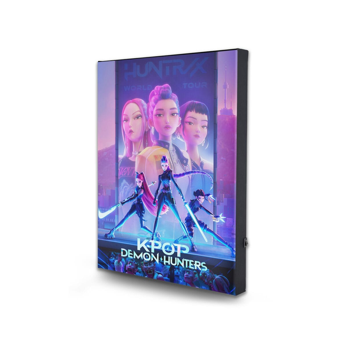 K-Pop Demon Hunters Poster illuminato con LED