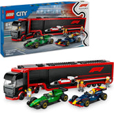 Lego City - Autotrasportatore F1 con monoposto RB20 e AMR24 F1 60445