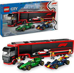 Lego City - Autotrasportatore F1 con monoposto RB20 e AMR24 F1 60445
