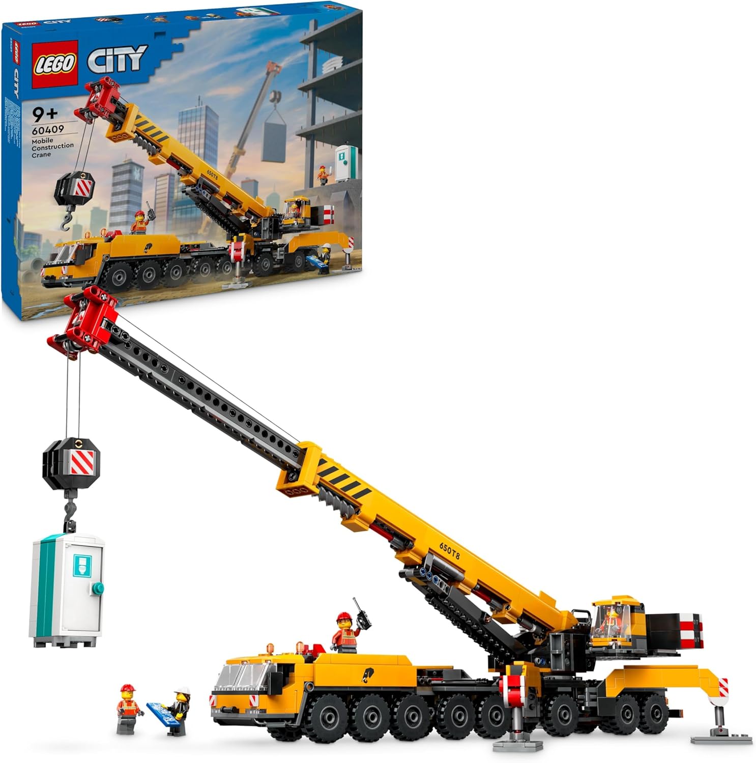 Lego City - Gru da cantiere mobile gialla 60409