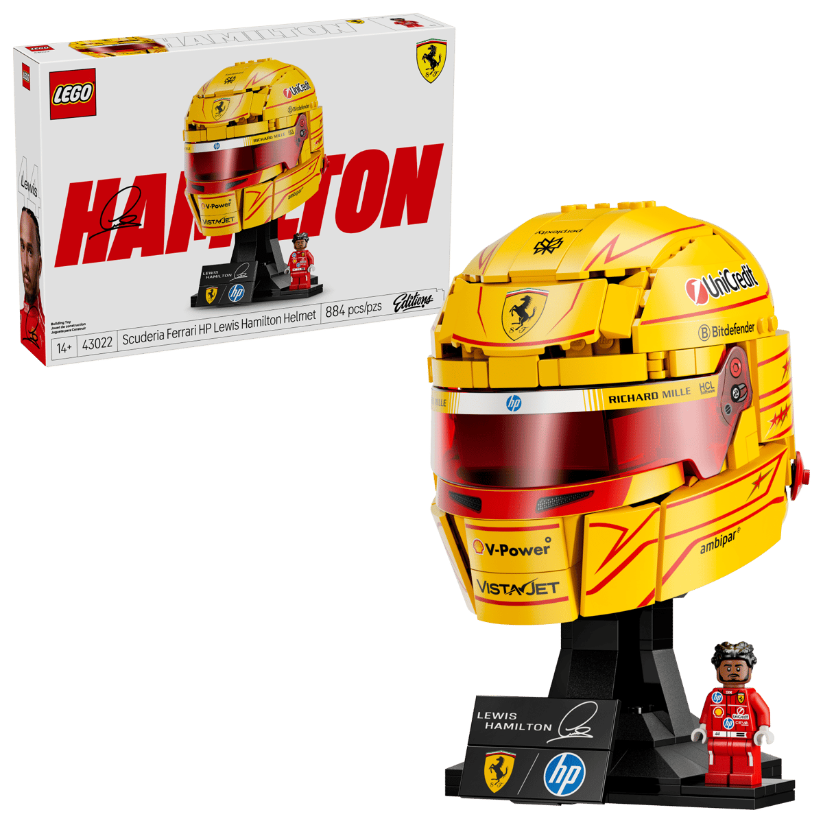 Lego Editions - Casco di Lewis Hamilton Scuderia Ferrari HP 43022