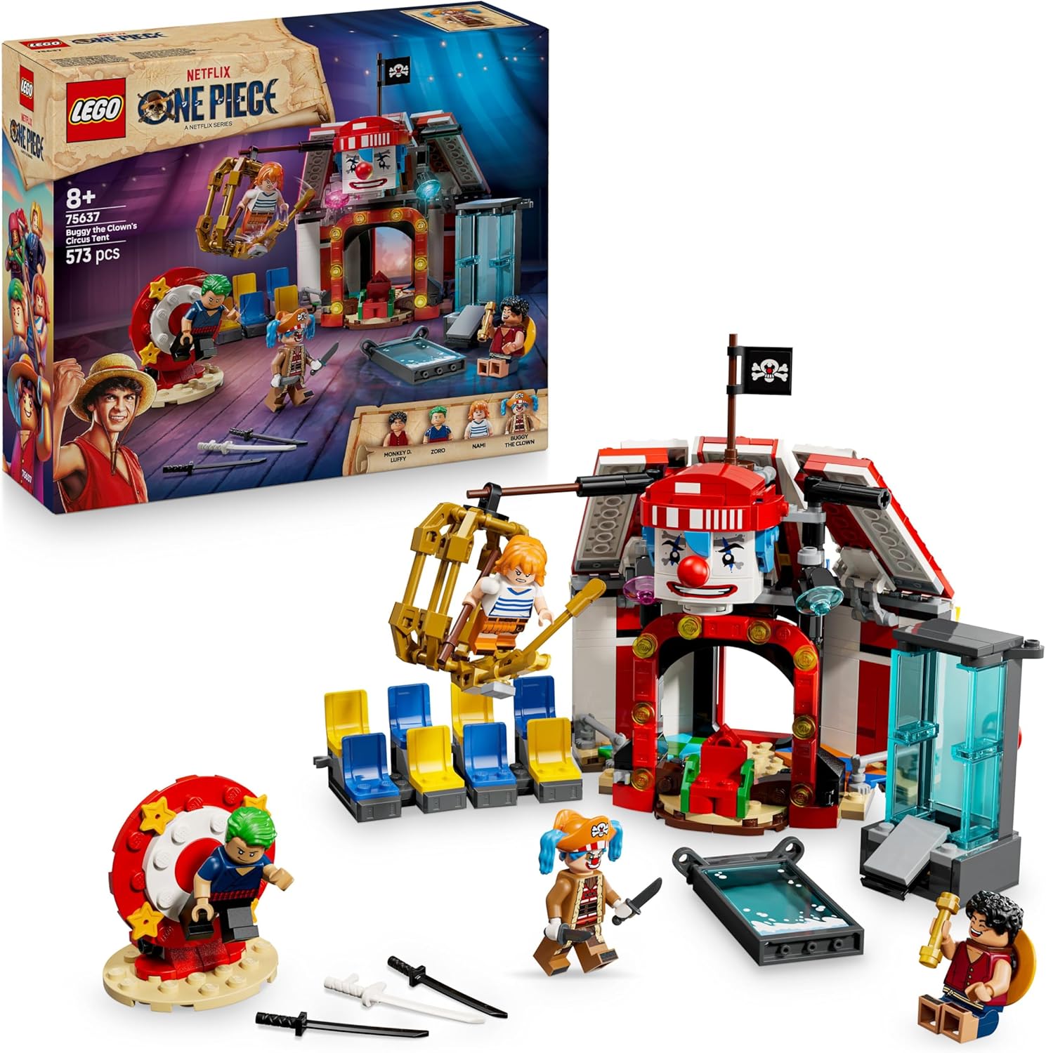 Lego One Piece - La tenda del circo di Bagy il Clown 75637