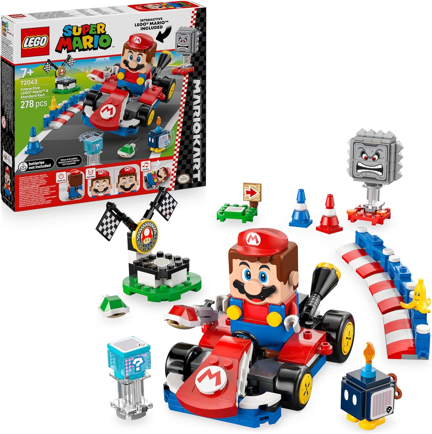 Lego Super Mario - Mario Kart Interattivo e Kart Standard 72043