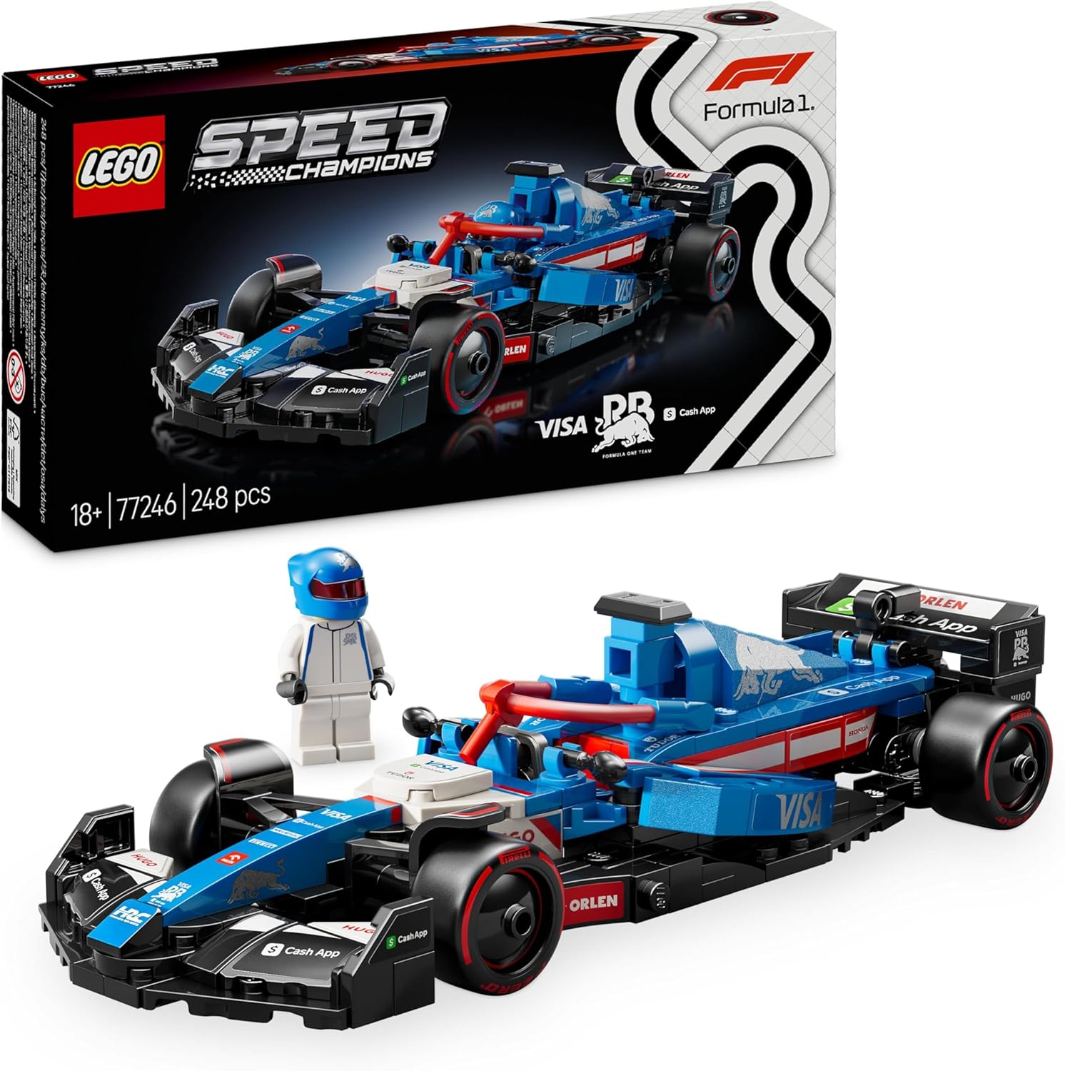Lego - Auto da corsa F1 Visa Cash App RB VCARB 01