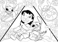 Lisciani - Disney Puzzle Lilo And Stitch maxifloor