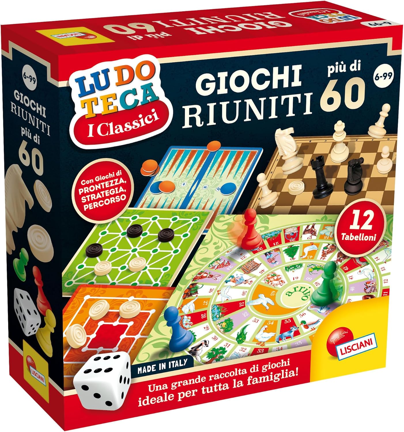 Lisciani - Ludoteca Giochi riuniti più di 60 57023