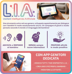 Lisciani - Tablet per bambini Hi Tech Educativo L.I.A. Mio Tab 7"