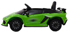 Mini Lamborghini Elettrica per bambini Aventador Verde 12V