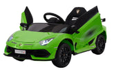 Mini Lamborghini Elettrica per bambini Aventador Verde 12V