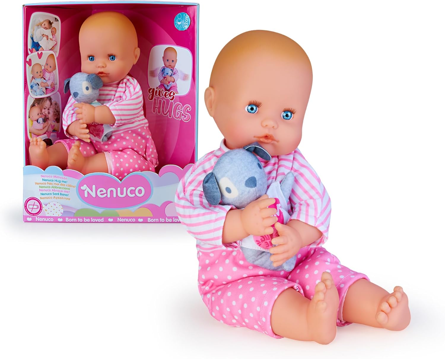 Nenuco Abbracciami bambola con peluche 42cm