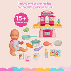 Nenuco Magic Cooking Set Cucina con Luci, Suoni e Accessori