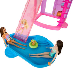 Nuova Casa dei Sogni di Barbie con 2 Piscine, 2 Scivoli, Ascensore e oltre 65 accessori