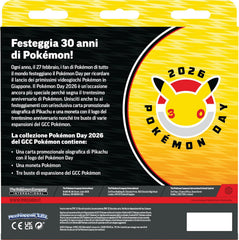 Pokémon - Collezione Pokémon Day 2026 con carta promozionale olografica e 3 buste espansione