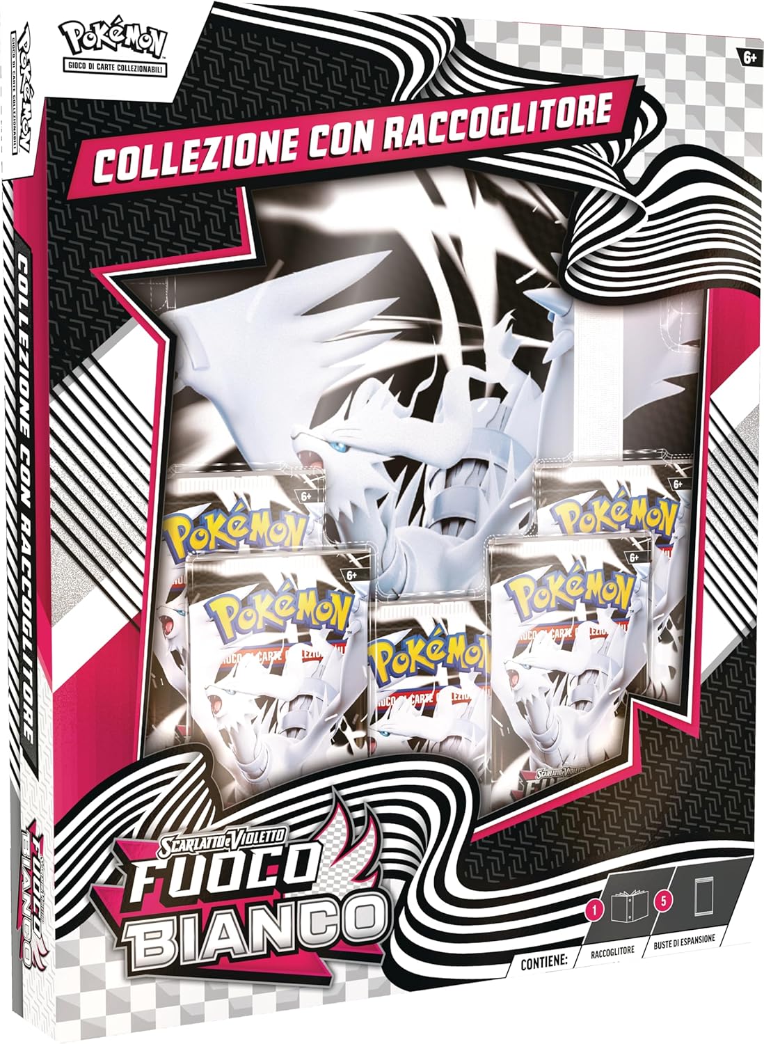 Pokémon - Collezione con Raccoglitore Fuoco Bianco