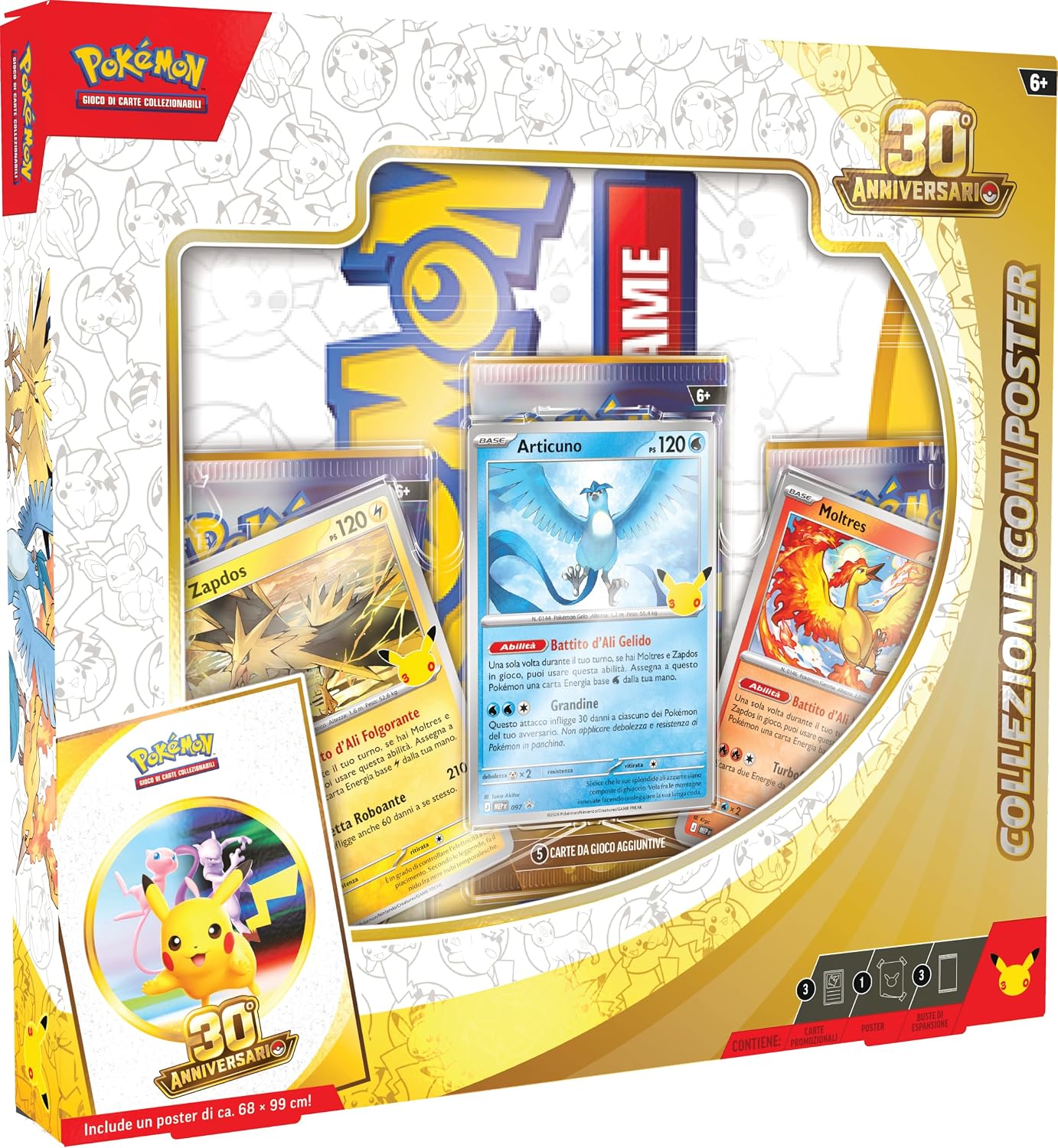 Pokémon - Collezione con poster dell’espansione 30° Anniversario ITA