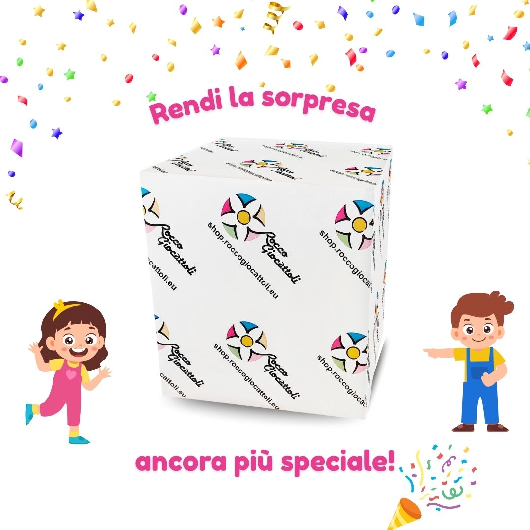 pacchetto regalo con bigliettino
