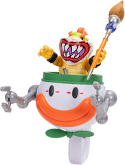 Super Mario Galaxy Movie - Playset Bowser Jr. 13cm con Clown Car, pennello e adesivi Water-Reveal