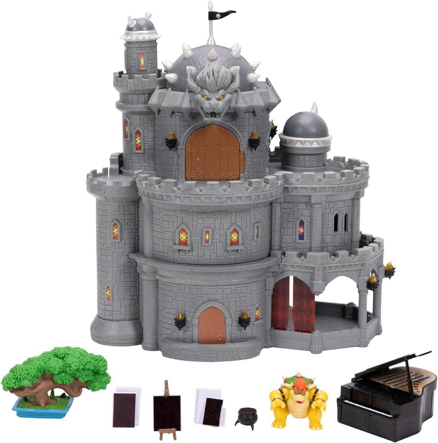 Super Mario Galaxy Movie - Playset Castello di Bowser con personaggio e accessori