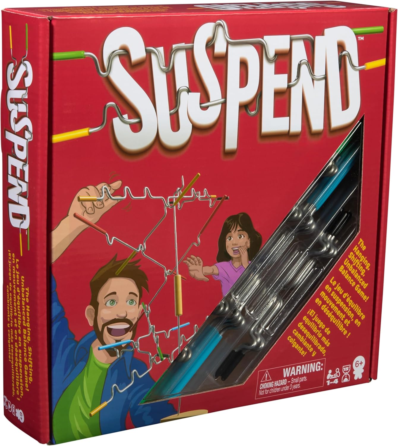 Suspend - Family game di equilibrio con 24 barre e base in legno