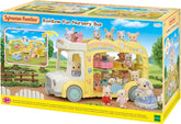 Sylvanian Families - Il Bus Arcobaleno Sole a 3 piani trasformabile in area giochi