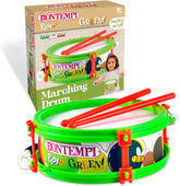 Tamburo Piccolo Green con tracolla e bacchette