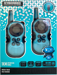 Vision Kids - Walkie Talkie con 16 canali, torcia LED e antenna